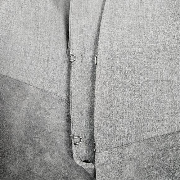 Karl Lagerfeld Paris Gray Two Texture Career Blazer Jacket Stretch Womens 10 - Picture 9 of 9
